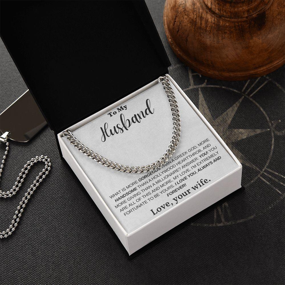 [Almost Sold Out] My Husband - Greek God - Cuban Link Chain - Pendant Republic