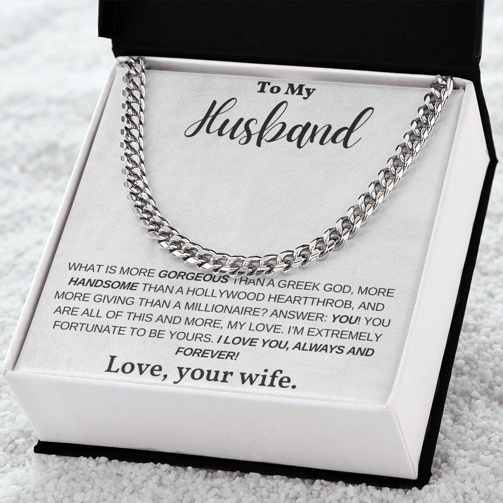 [Almost Sold Out] My Husband - Greek God - Cuban Link Chain - Pendant Republic