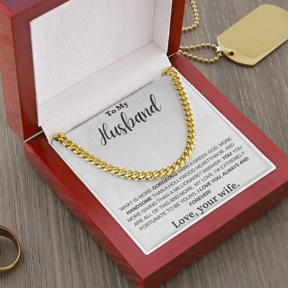 [Almost Sold Out] My Husband - Greek God - Cuban Link Chain - Pendant Republic