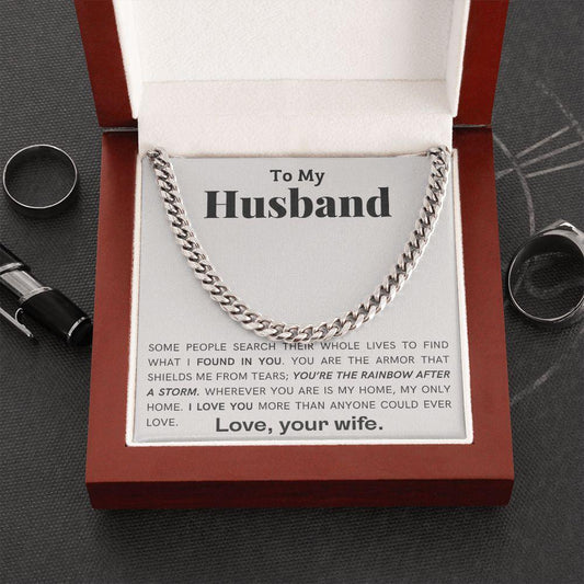 Husband - You're the Armor - Cuban Link Chain - Pendant Republic