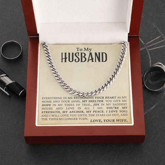 Husband - Everything in Me - Cuban Link Chain - Pendant Republic