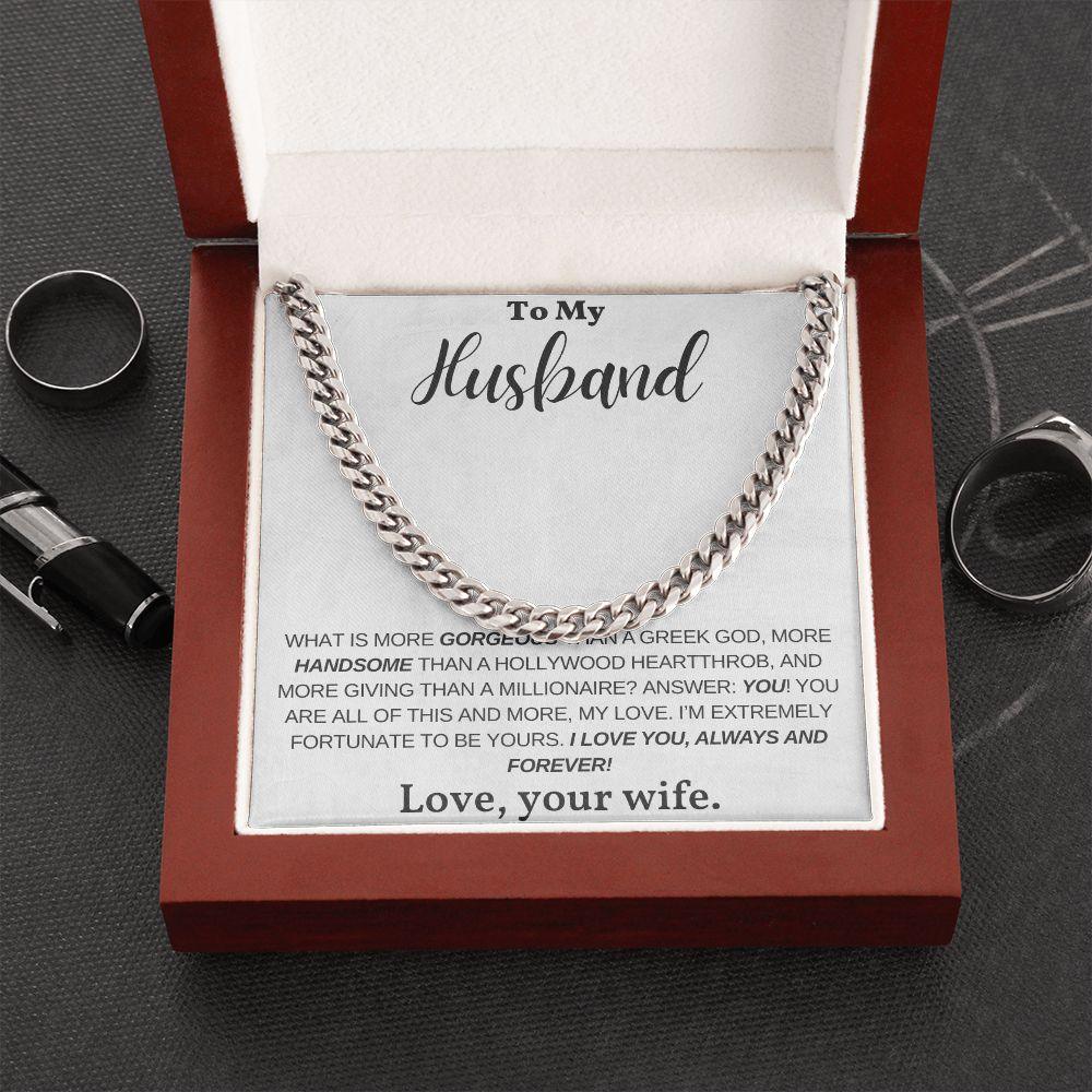 [Almost Sold Out] My Husband - Greek God - Cuban Link Chain - Pendant Republic
