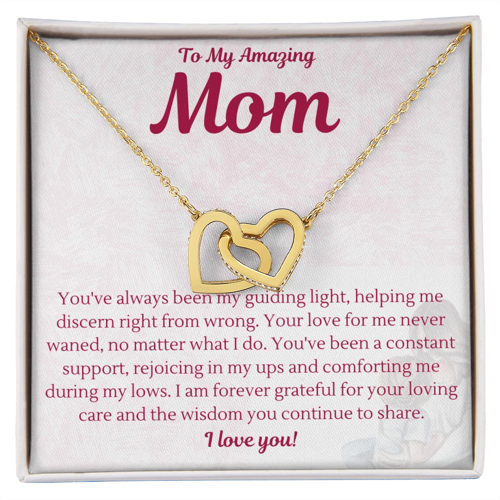 Mother | Guiding Light | Interlocking Heart Necklace