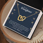 Daughter - My Pride - Interlocking Hearts Necklace - Pendant Republic