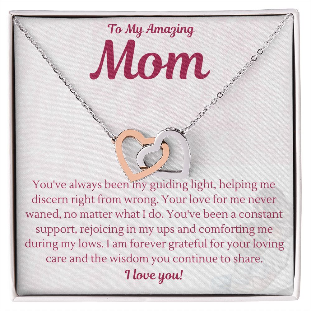 Mother | Guiding Light | Interlocking Heart Necklace
