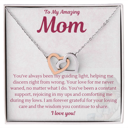Mother | Guiding Light | Interlocking Heart Necklace
