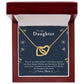 Daughter - My Pride - Interlocking Hearts Necklace - Pendant Republic