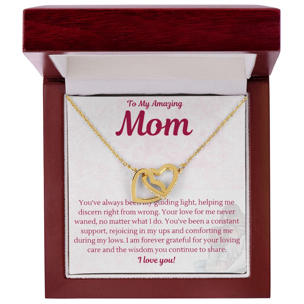 Mother | Guiding Light | Interlocking Heart Necklace