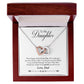Daughter - Never Forget - Interlocking Heart Necklace