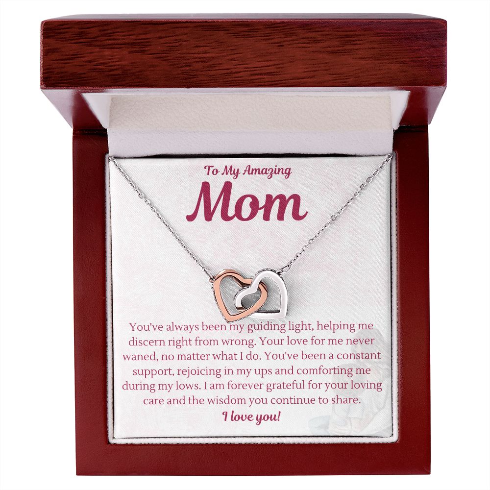 Mother | Guiding Light | Interlocking Heart Necklace