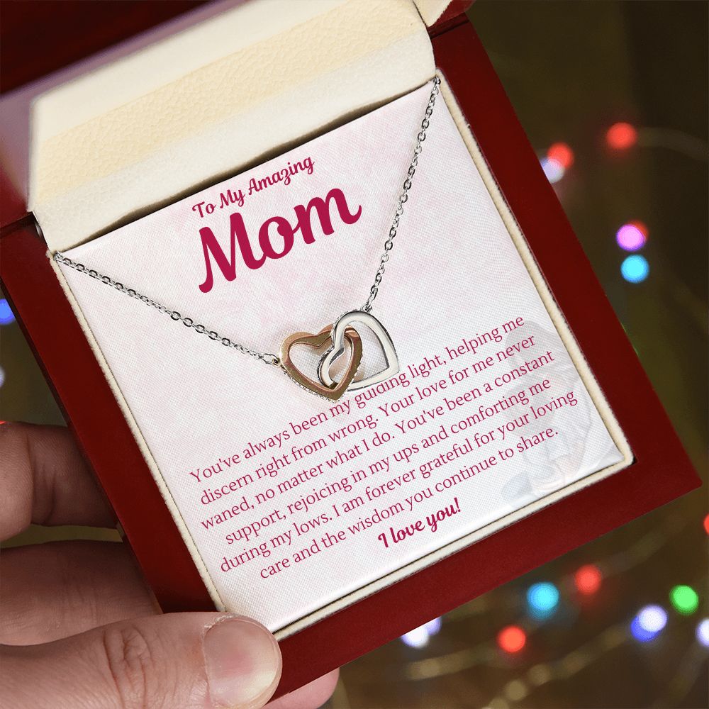 Mother | Guiding Light | Interlocking Heart Necklace