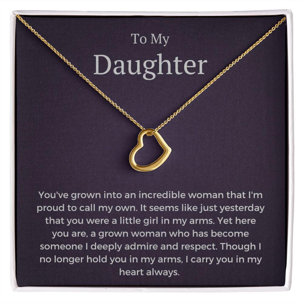 To My Daughter - Incredible Woman - Pendant Republic