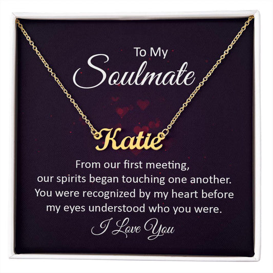 Soulmate | Custom Name Necklace | Valentine's Day Gift - Pendant Republic