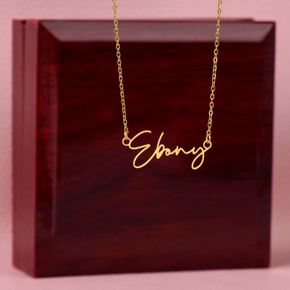 Daughter - Gift From Dad - Signature Name Necklace
