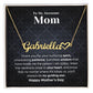 Mom - Custom Name Necklace with Hearth Character