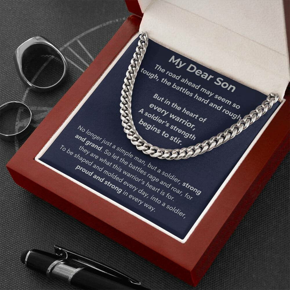 To My Son Motivational Gift | Necklace Gift for Son | Gift for Him